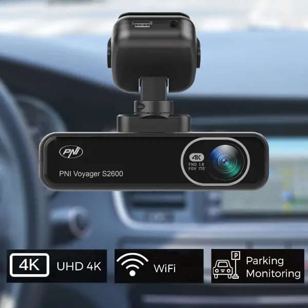 Dashcam Voyager S2600 wi-fi 4K Ultra HD