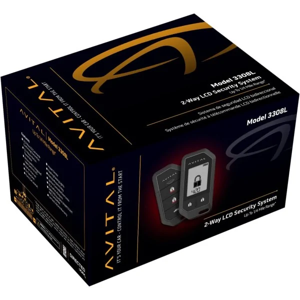 Two Way Car Alarm System Avital 3308L